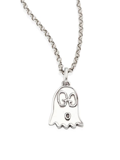 gucci ghost necklace macy's|Gucci ghost ring in silver.